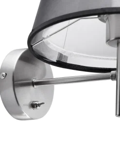 Applique Plafoniera COLUMBIA Metallo Argento