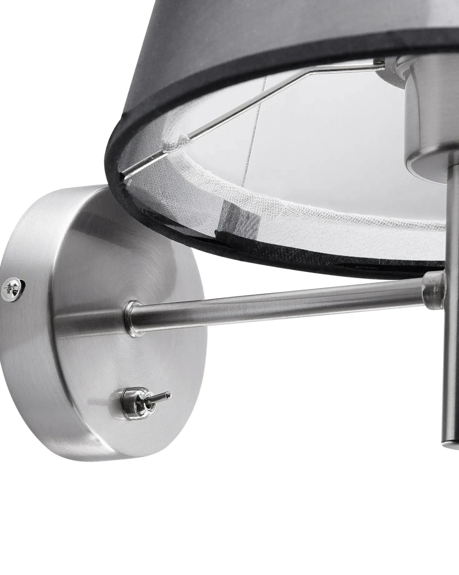 Applique Plafoniera COLUMBIA Metallo Argento