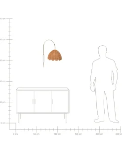 Applique VALUKKAI Rattan Naturale