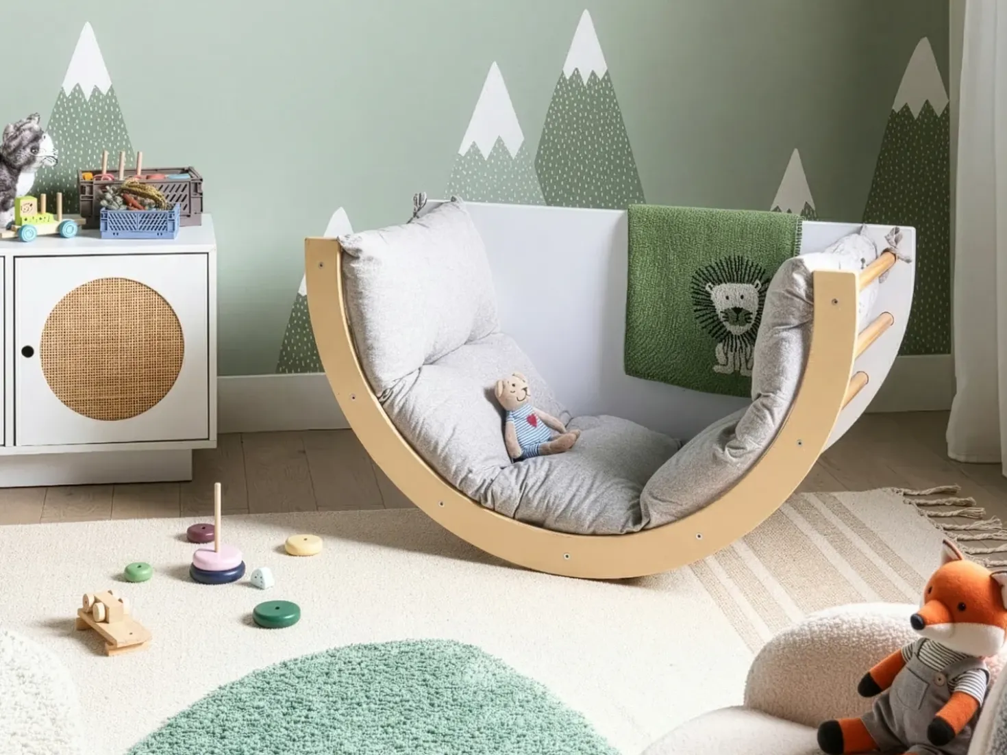 Arco multifunzionale da arrampicata NIMBIN Legno di pino Marrone chiaro Montessori