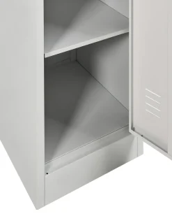 Armadietto a 2 livelli ATHLETE Metallo Grigio/Bianco