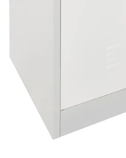 Armadietto a 2 livelli ATHLETE Metallo Grigio/Bianco