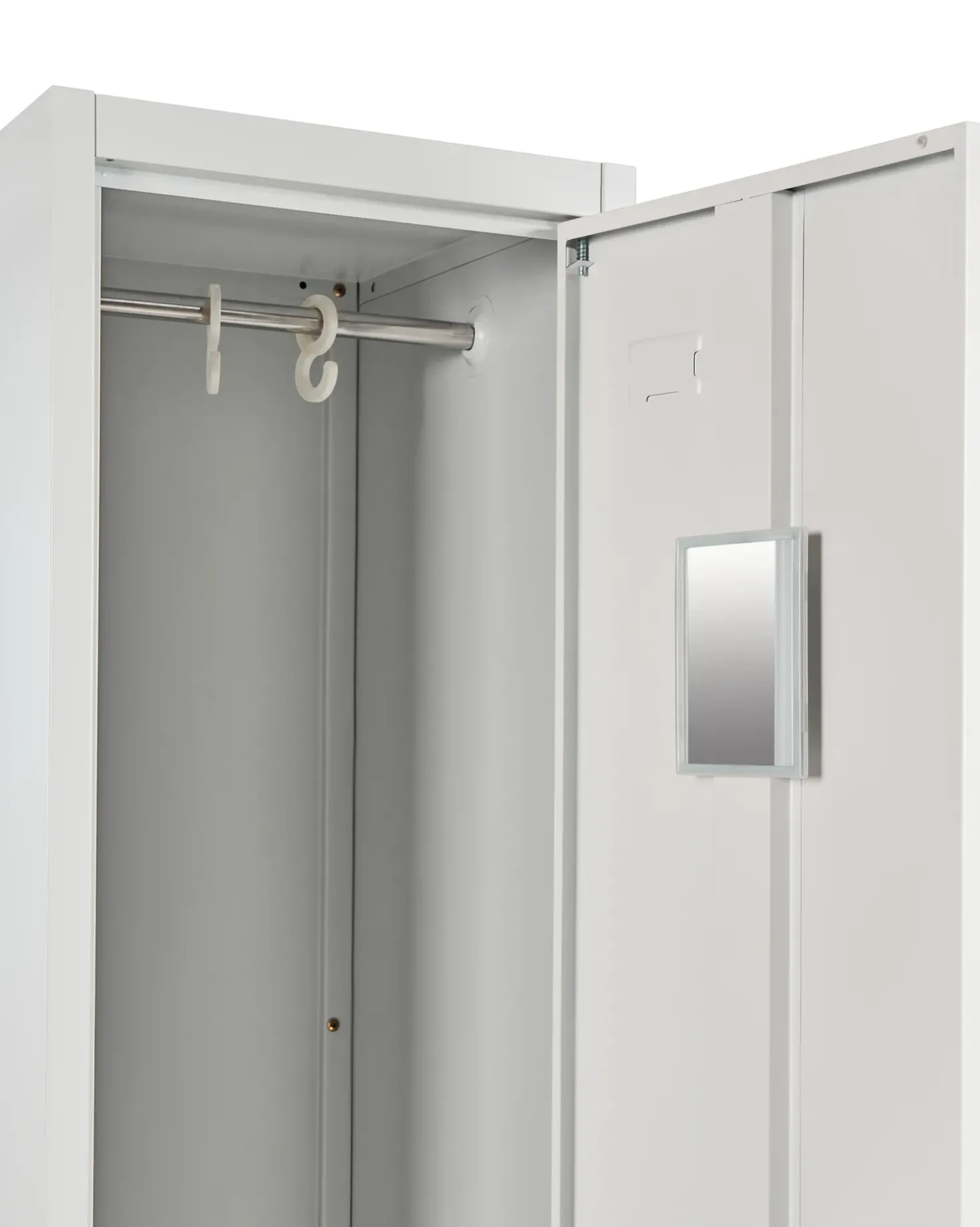 Armadietto a porta doppia ATHLETE Metallo Grigio/Bianco