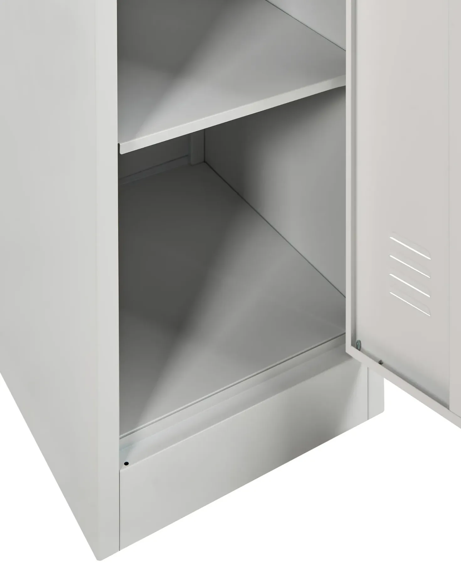 Armadietto a porta doppia ATHLETE Metallo Grigio/Bianco
