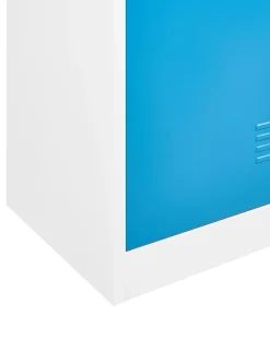 Armadietto a porta doppia ATHLETE Metallo Bianco/Blu