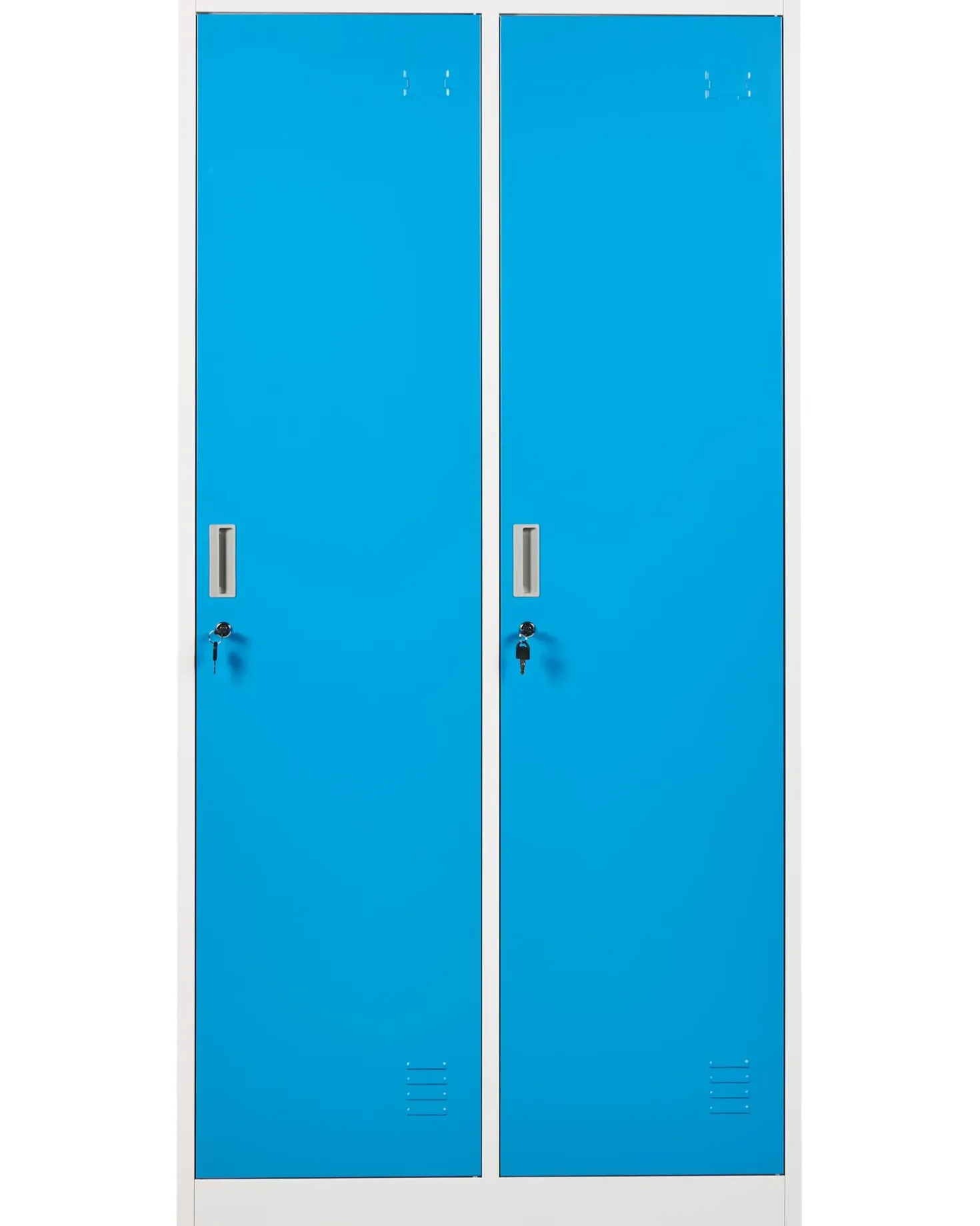 Armadietto a porta doppia ATHLETE Metallo Bianco/Blu