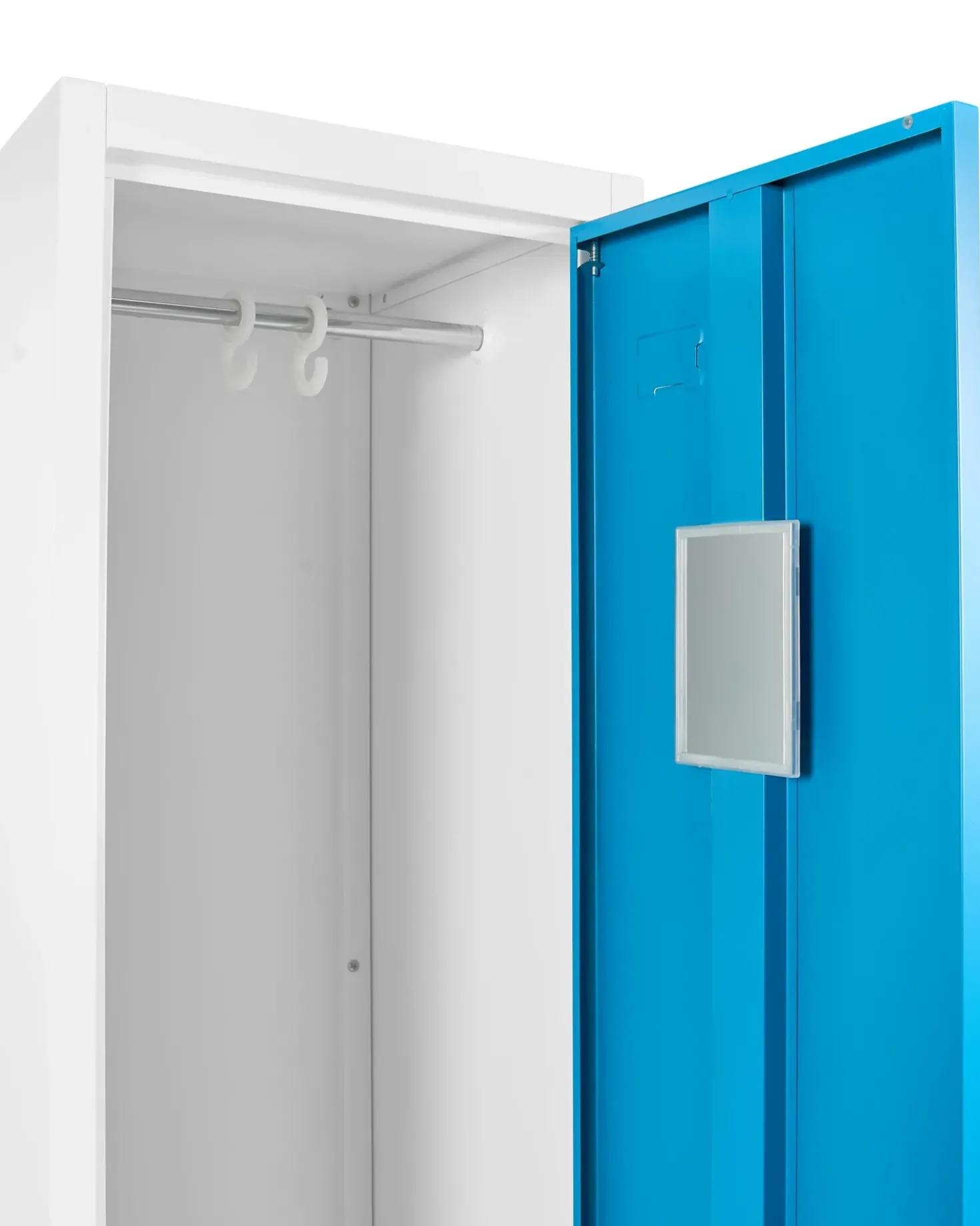 Armadietto a porta doppia ATHLETE Metallo Bianco/Blu