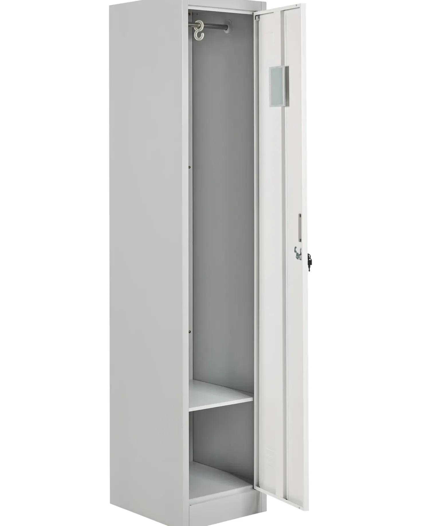 Armadietto a porta singola ATHLETE Metallo Grigio/Bianco