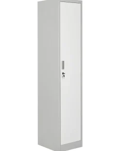 Armadietto a porta singola ATHLETE Metallo Grigio/Bianco