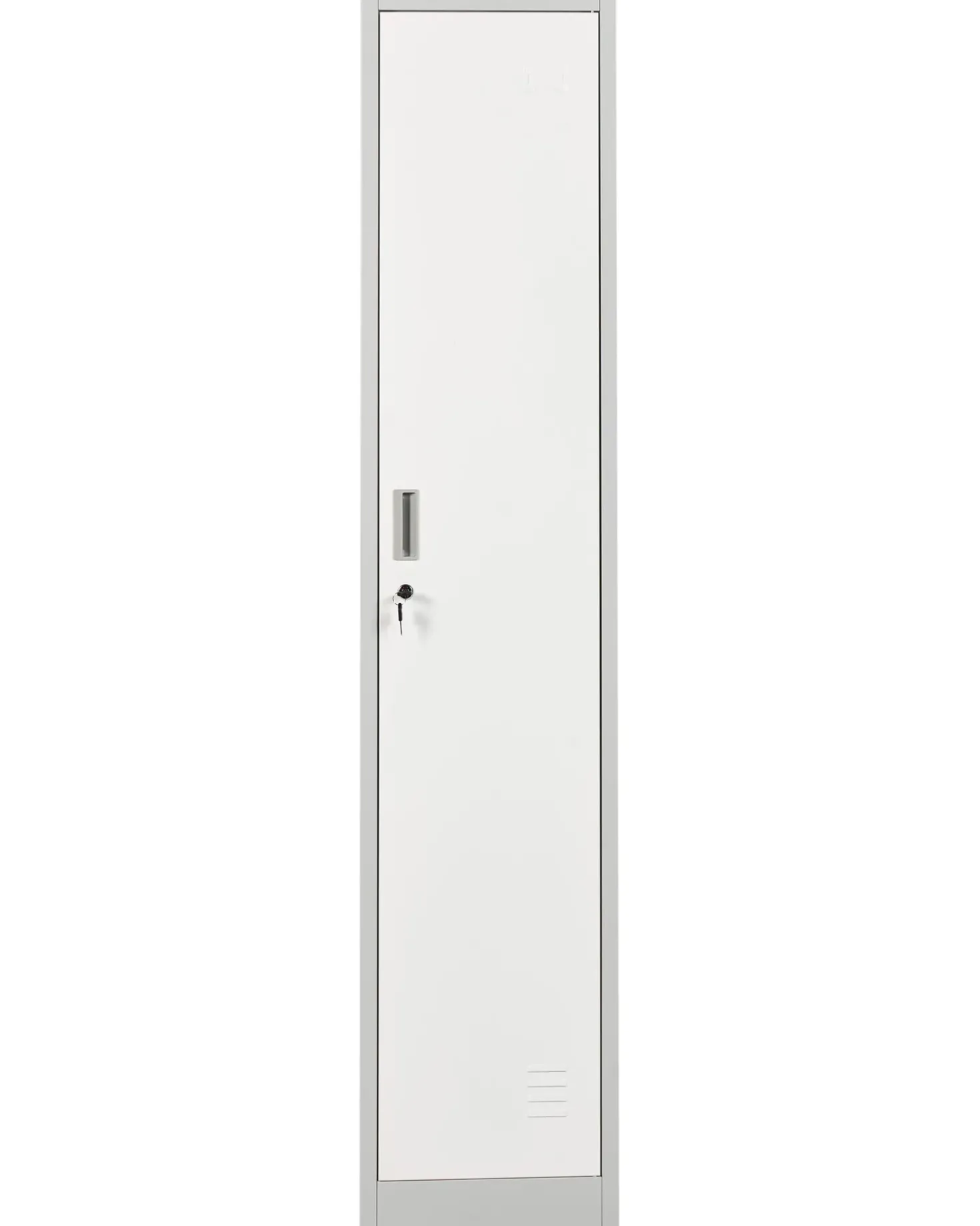 Armadietto a porta singola ATHLETE Metallo Grigio/Bianco