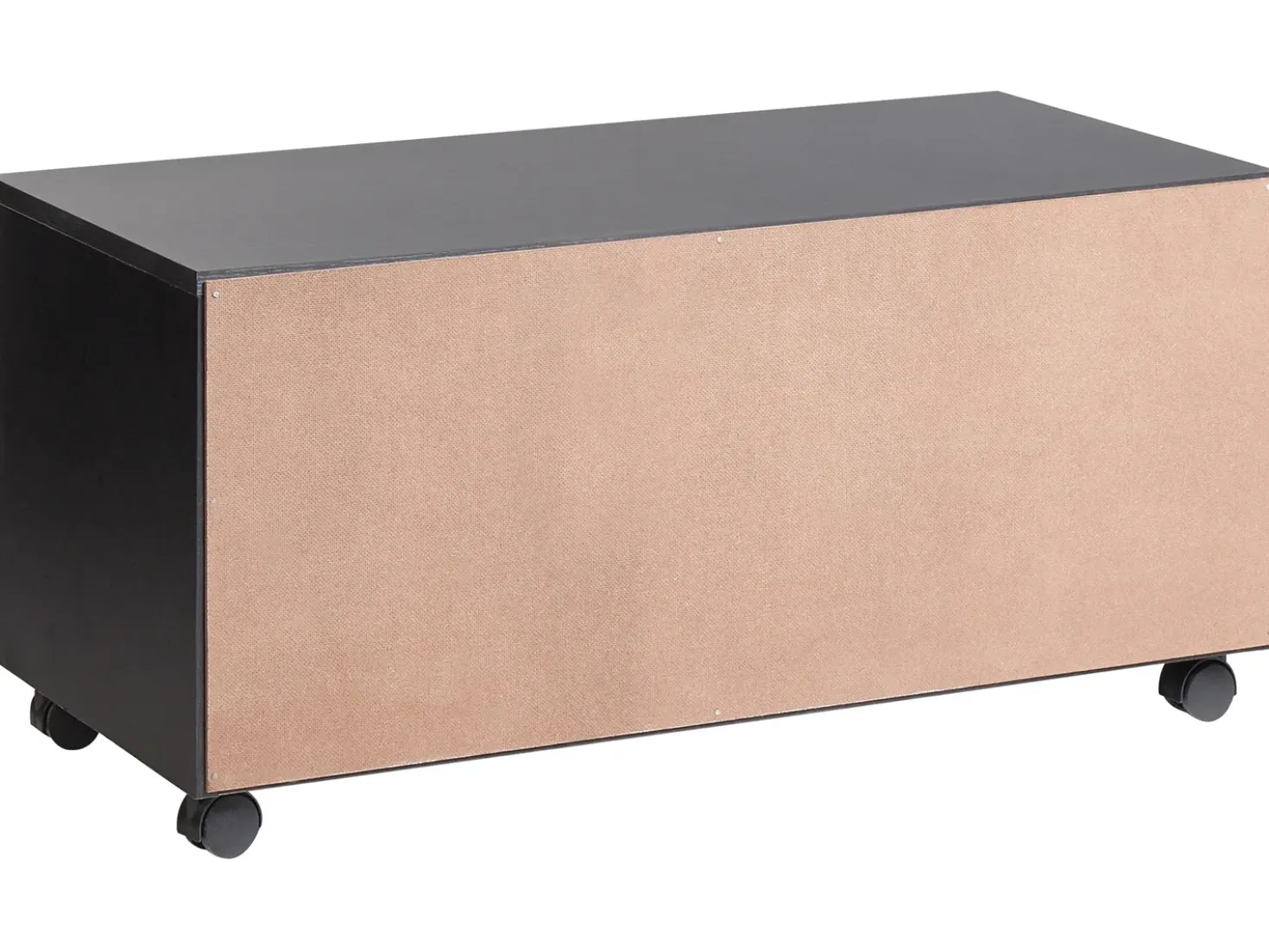 Armadietto da bagno TERESINA con ruote 80 cm Nero