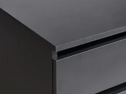 Armadietto da bagno TERESINA con ruote 80 cm Nero
