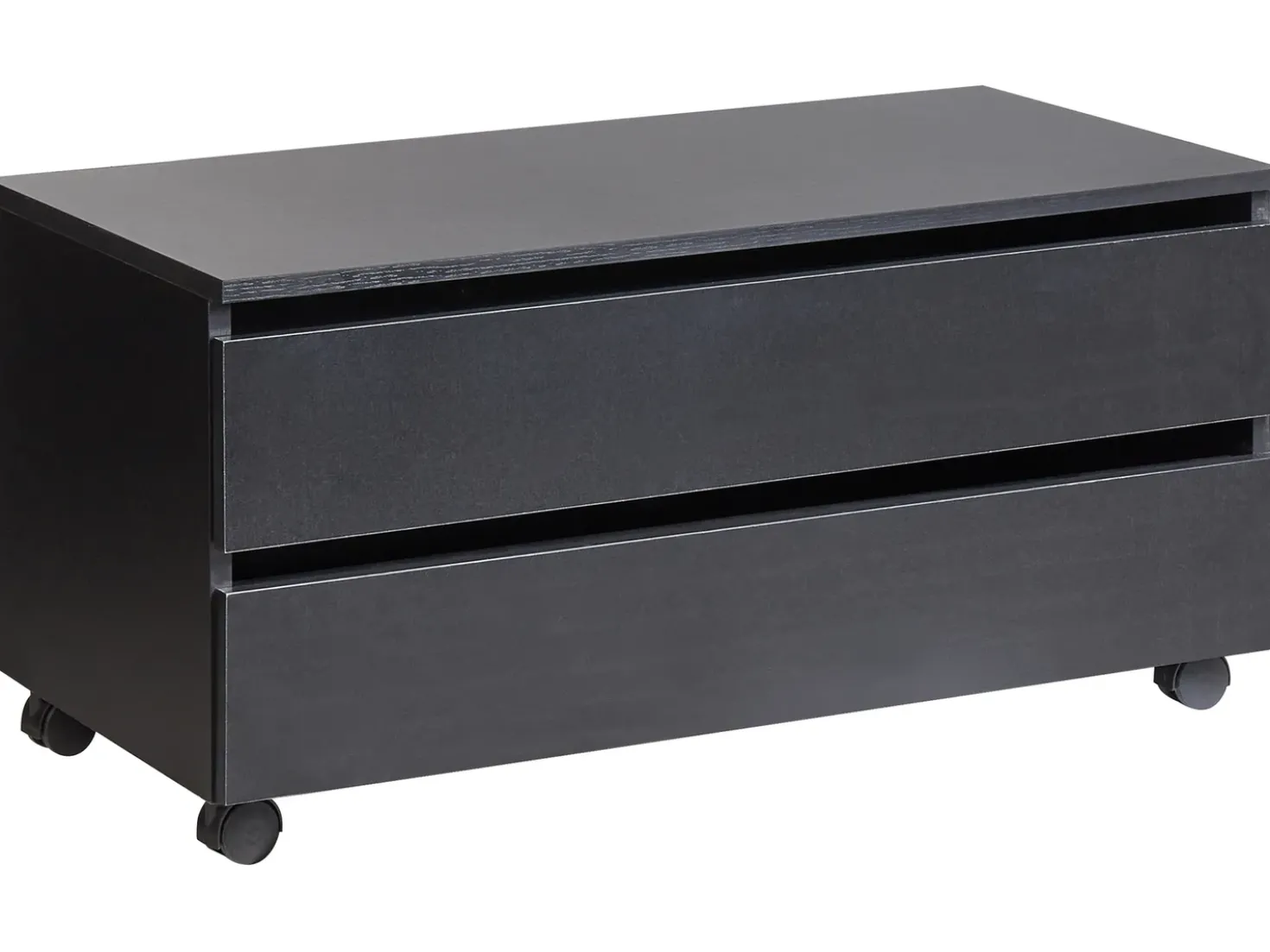 Armadietto da bagno TERESINA con ruote 80 cm Nero