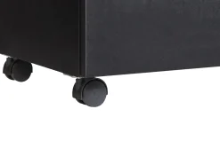 Armadietto da bagno TERESINA con ruote 80 cm Nero
