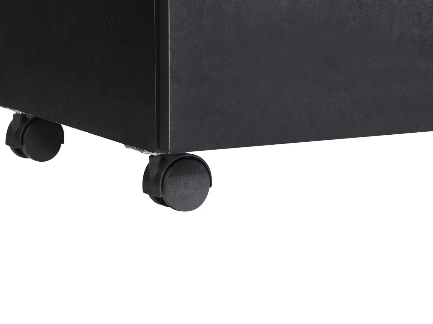 Armadietto da bagno TERESINA con ruote 80 cm Nero
