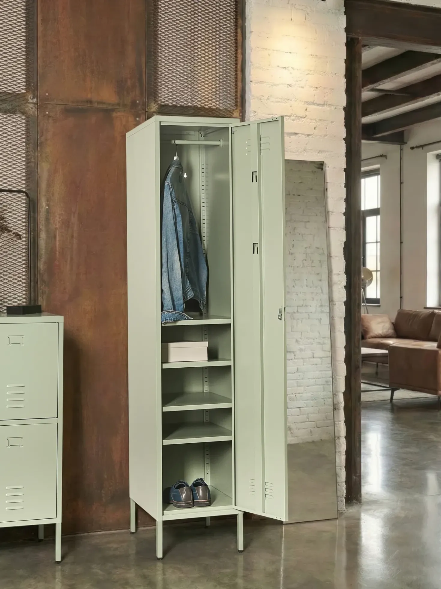 Armadietto da ufficio FROME Metallo Verde menta