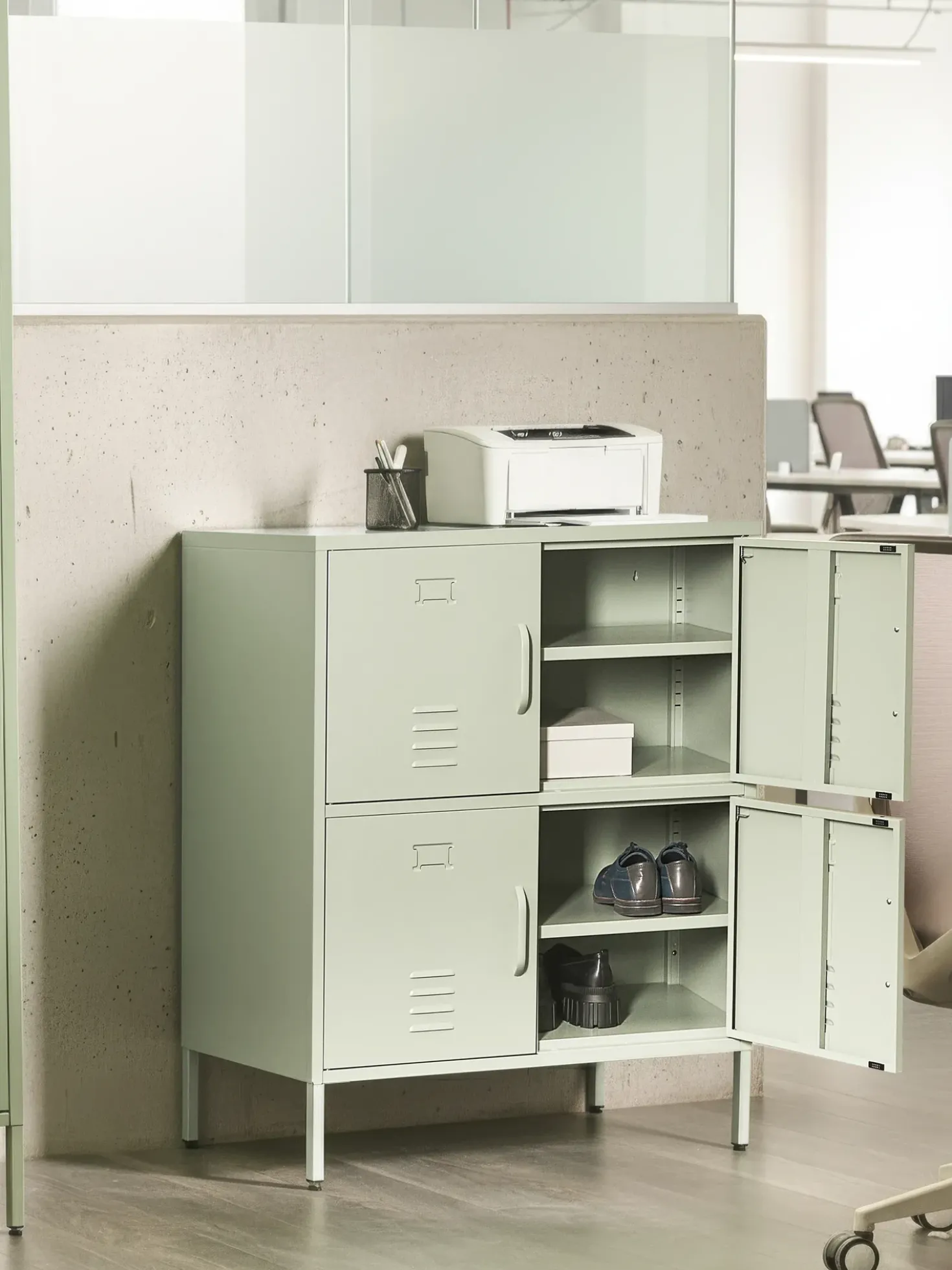 Armadietto da ufficio HOLBECK Metallo Verde menta
