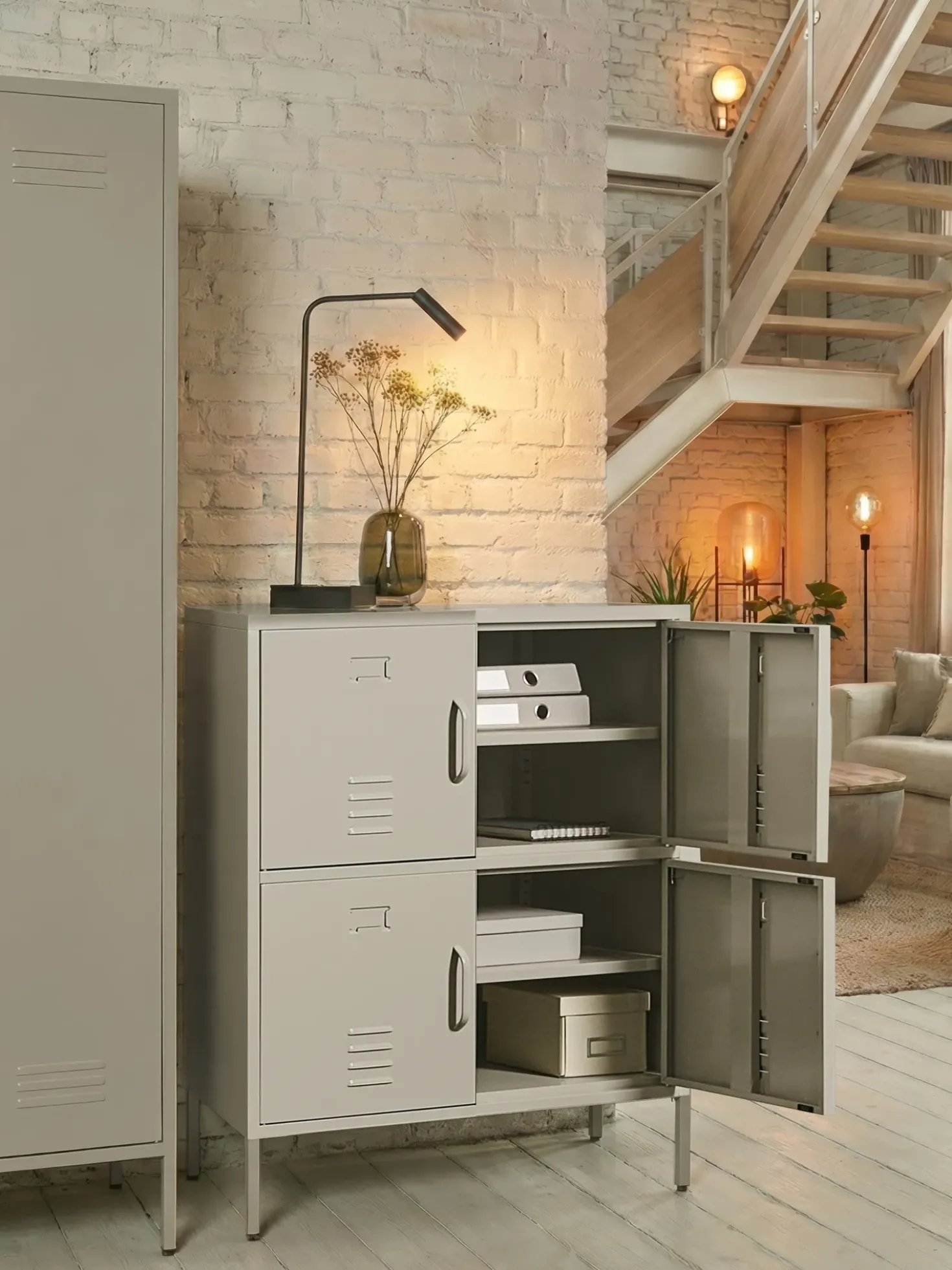 Armadietto da ufficio HOLBECK Metallo Beige chiaro
