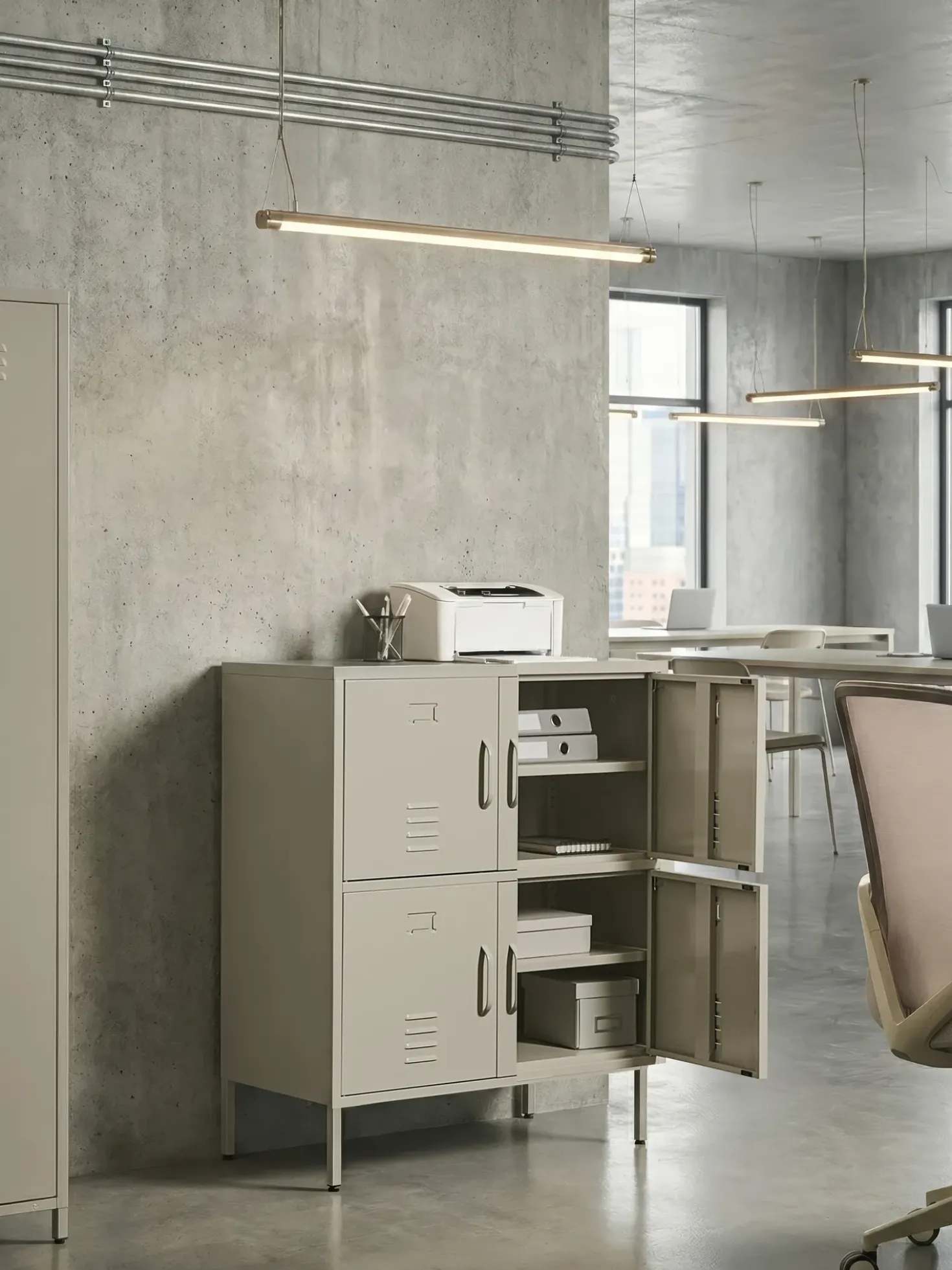 Armadietto da ufficio HOLBECK Metallo Beige chiaro