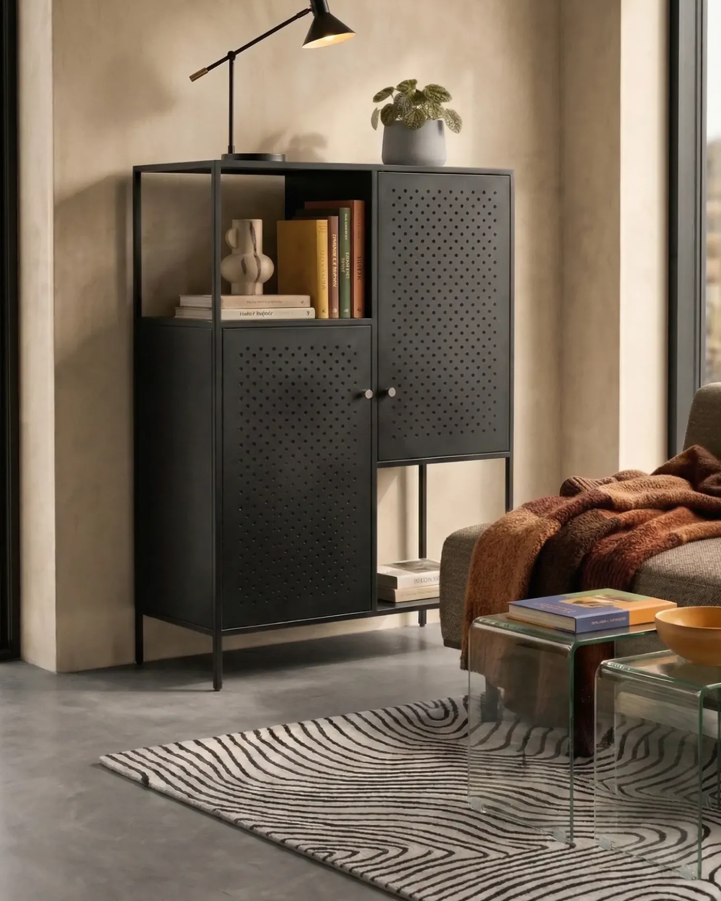 Armadietto da ufficio RAKAIA Metallo Nero