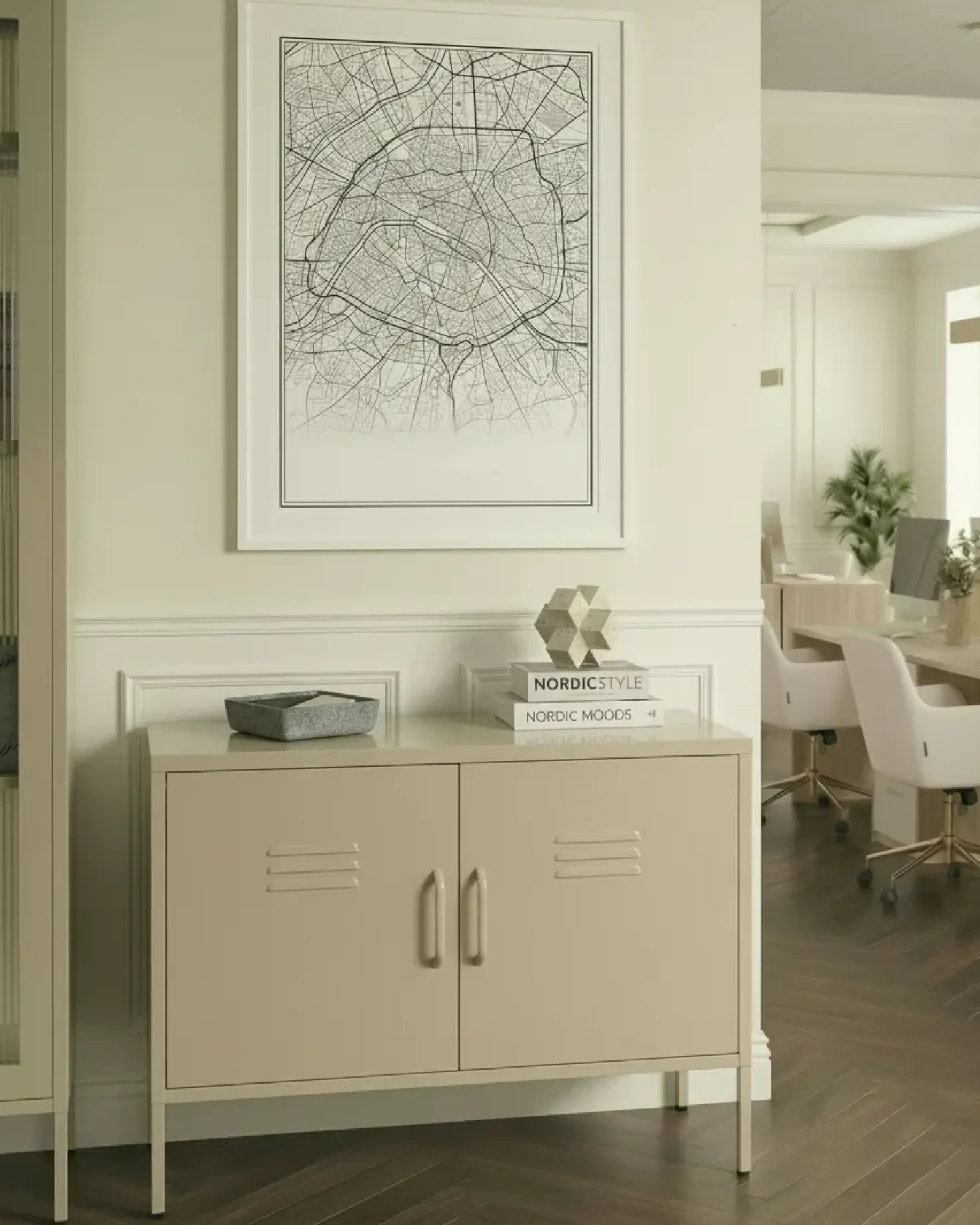 Armadietto da ufficio URIA Metallo Beige chiaro