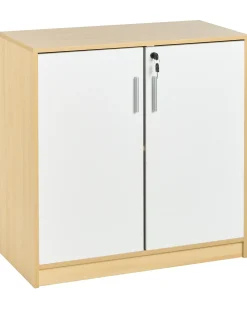 Armadietto da ufficio ZEHNA Marrone chiaro/Bianco