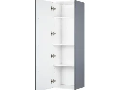 Armadio a muro per il bagno MATARO 40 cm Grigio