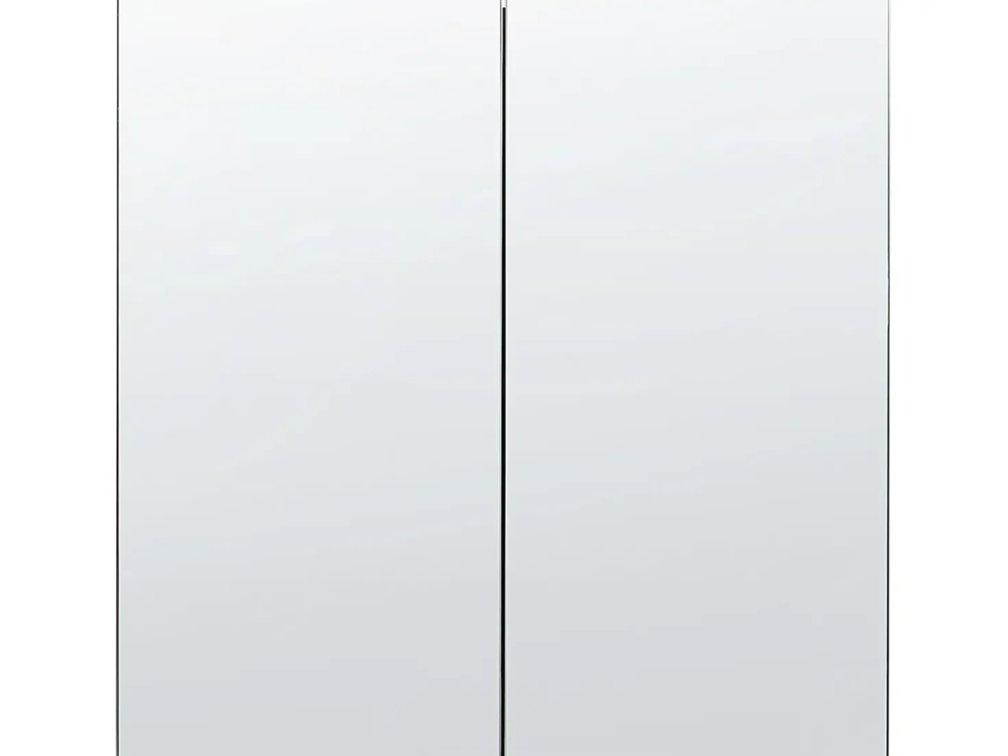 Armadio a muro per specchio da bagno NAVARRA 60 cm 60 cm Nero