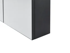 Armadio a muro per specchio da bagno NAVARRA 60 cm 60 cm Nero