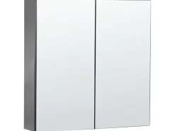 Armadio a muro per specchio da bagno NAVARRA 60 cm 60 cm Nero