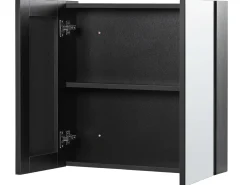 Armadio a muro per specchio da bagno NAVARRA 60 cm 60 cm Nero