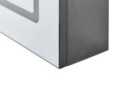Armadio a muro per specchio da bagno LED CONDOR 40 cm 60 cm Nero