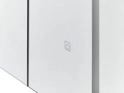 Armadio a muro per specchio da bagno LED CHABUNCO 60 cm 60 cm Nero