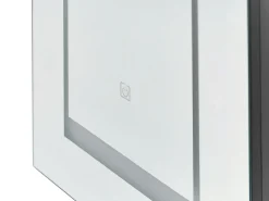 Armadio a muro per specchio da bagno LED MALASPINA 40 cm 60 cm Nero
