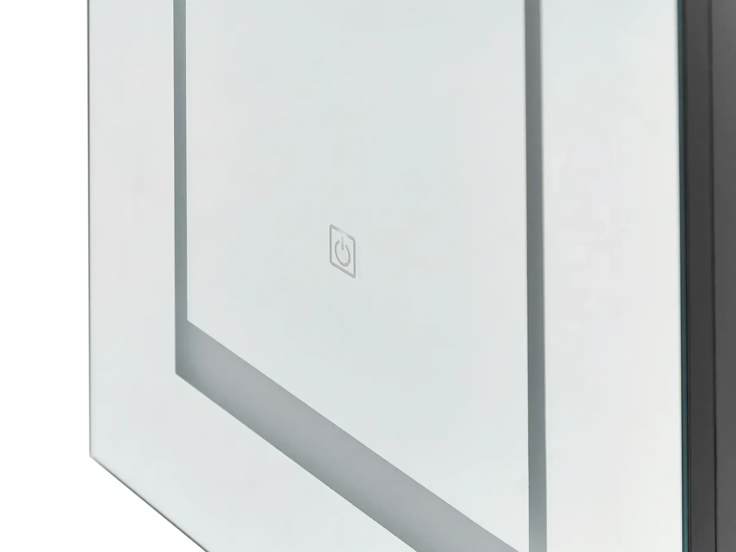 Armadio a muro per specchio da bagno LED MALASPINA 40 cm 60 cm Nero