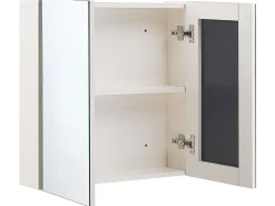 Armadio a muro per specchio da bagno NAVARRA 60 cm 60 cm Bianco