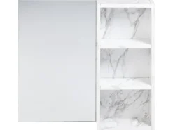 Armadio a muro per specchio da bagno JOINVILLE 60 cm 54 cm Marmo bianco