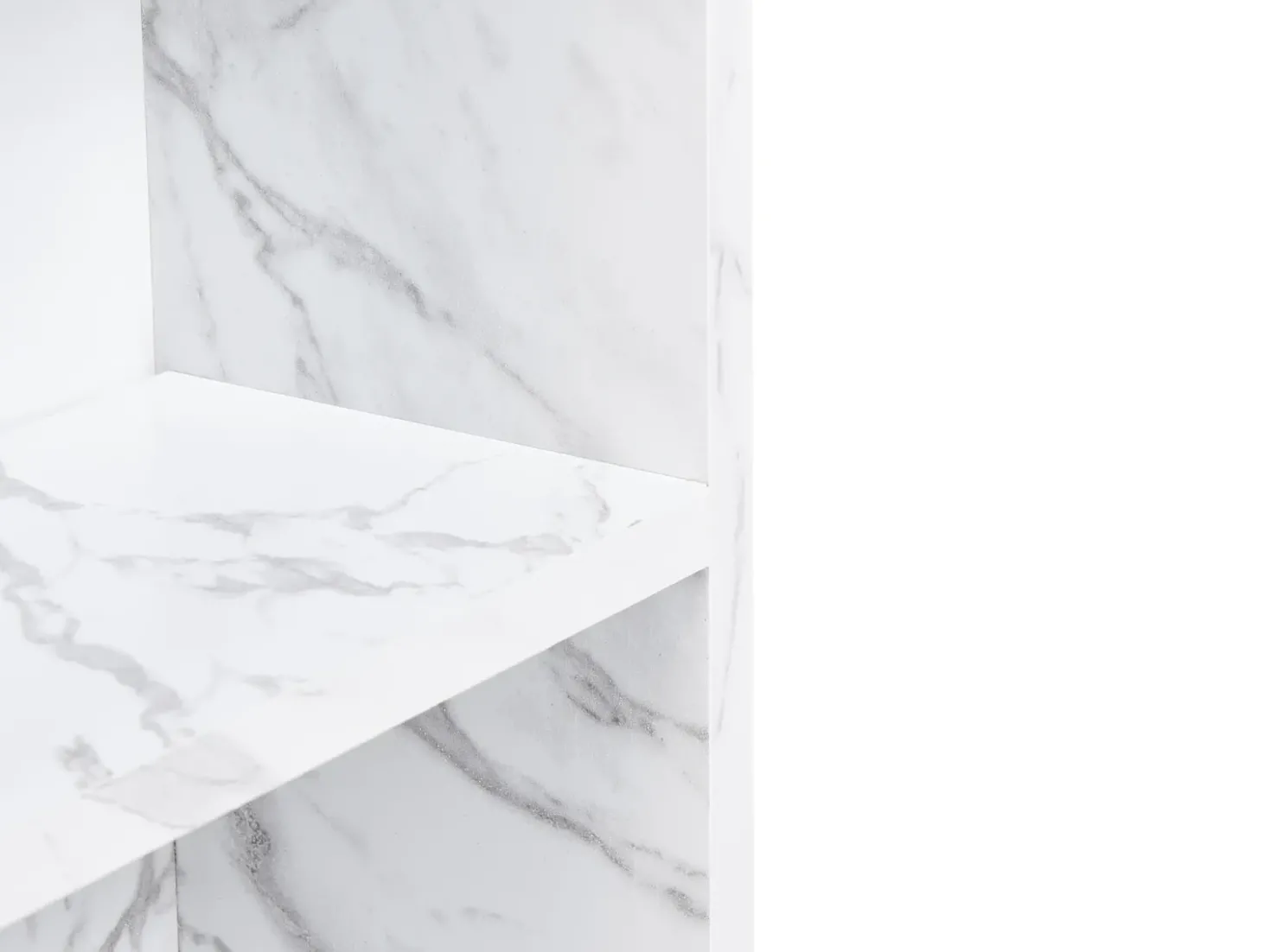 Armadio a muro per specchio da bagno JOINVILLE 60 cm 54 cm Marmo bianco