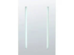 Armadio a muro per specchio da bagno LED CAMERON 40 cm 60 cm Nero