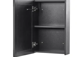 Armadio a muro per specchio da bagno LED CAMERON 40 cm 60 cm Nero