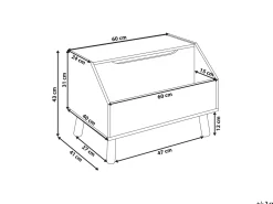 Armadio CASPER 43 cm Rosa