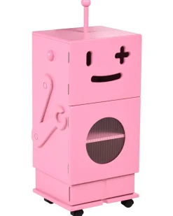 Armadio EDGAR 89 cm Rosa con ruote
