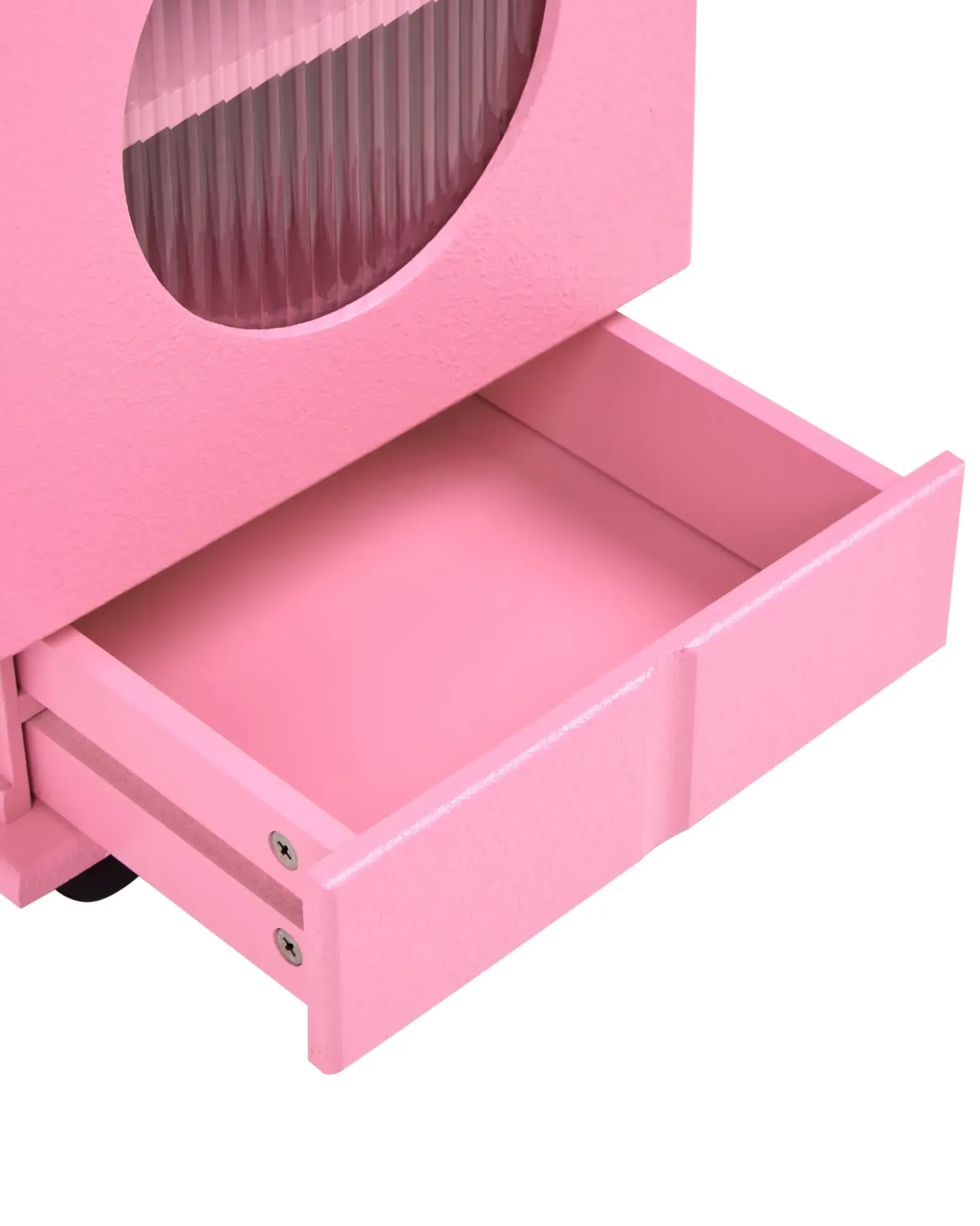 Armadio EDGAR 89 cm Rosa con ruote