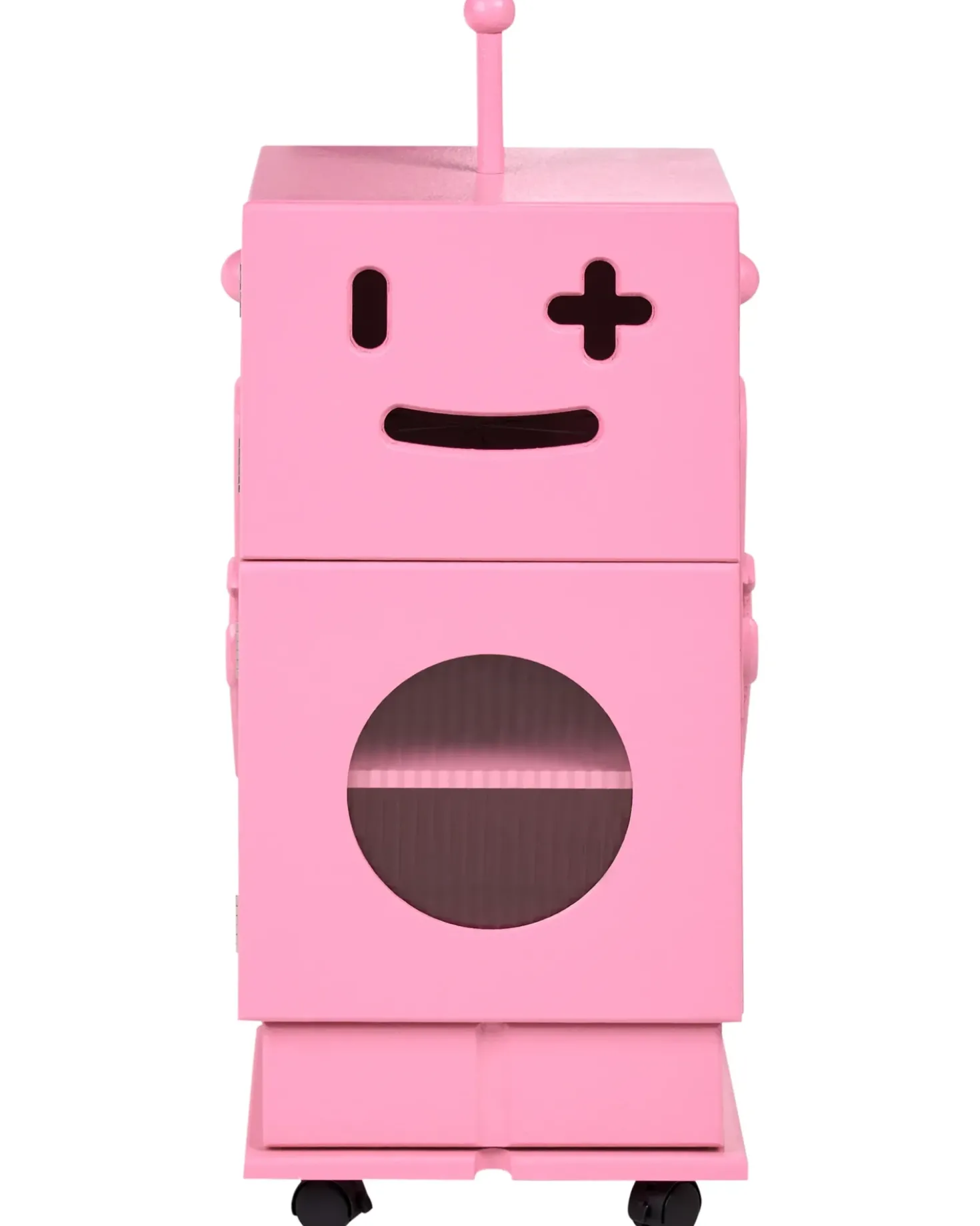 Armadio EDGAR 89 cm Rosa con ruote