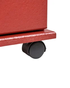 Armadio EDGAR 89 cm Rosso con ruote