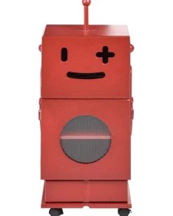 Armadio EDGAR 89 cm Rosso con ruote