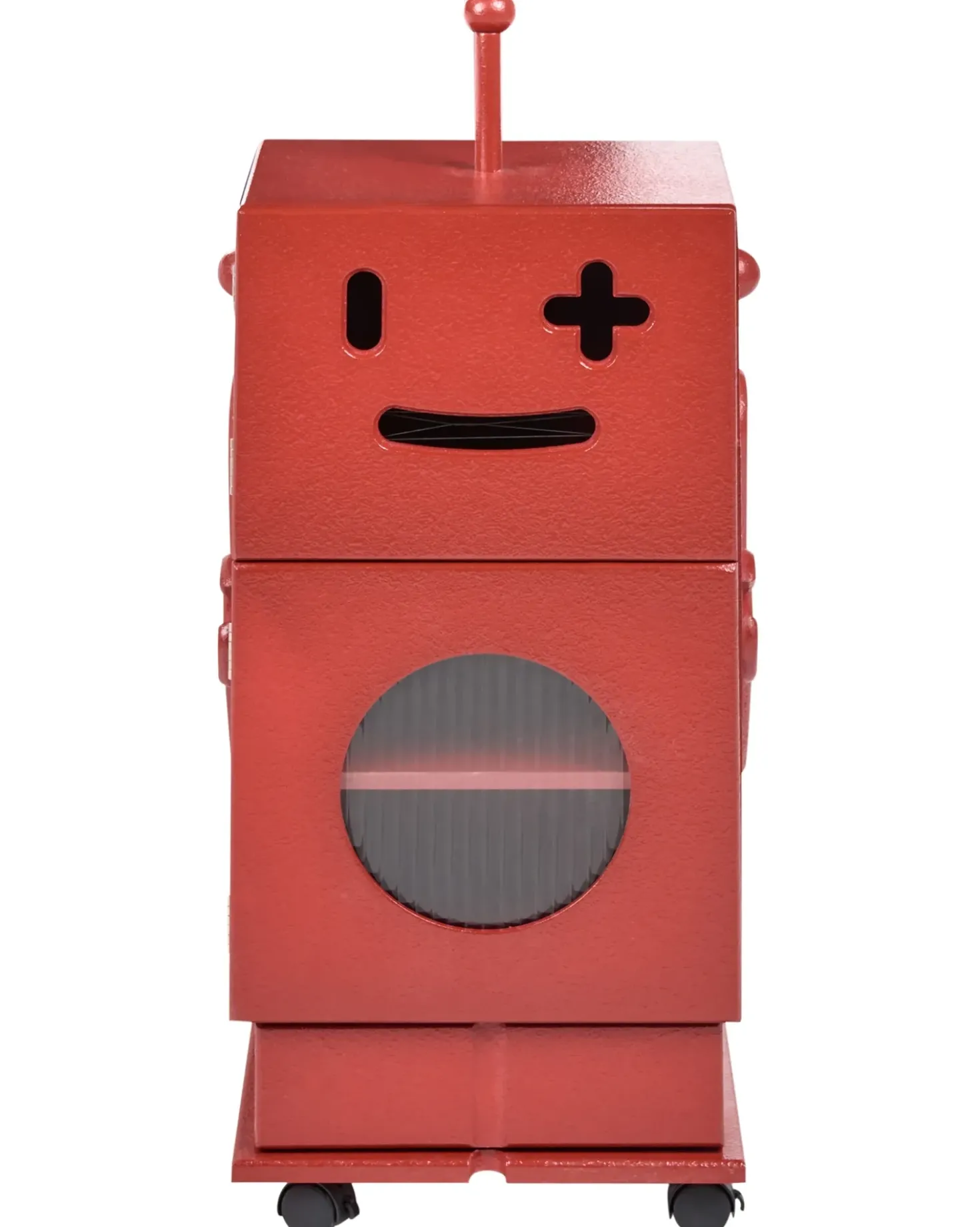 Armadio EDGAR 89 cm Rosso con ruote