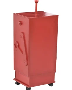 Armadio EDGAR 89 cm Rosso con ruote