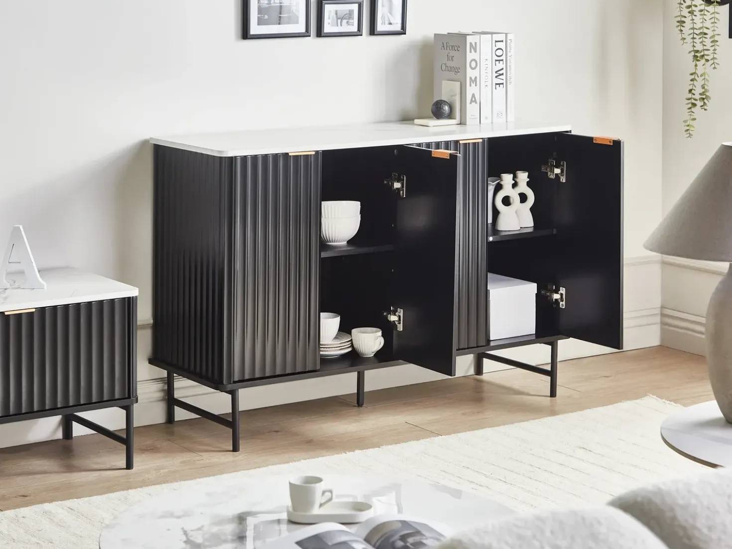 Armadio GLASTONBURY Marmo/Nero