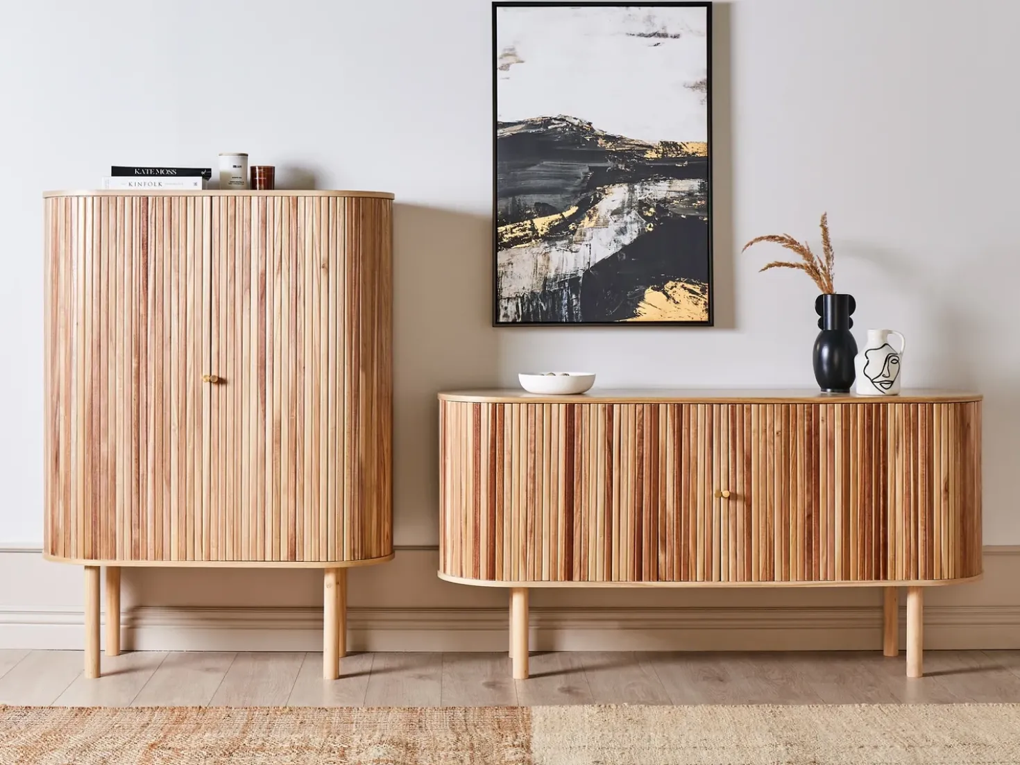 Armadio MANARA Legno di Paulownia Marrone chiaro